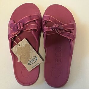 Chaco Pink Sandals with Thong Design